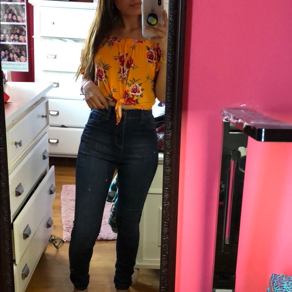 Luxe high waist skinny jeans